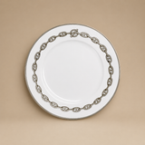 PLATO DE POSTRE CHAÎNE D'ANCRE PLATINO HERMÈS
