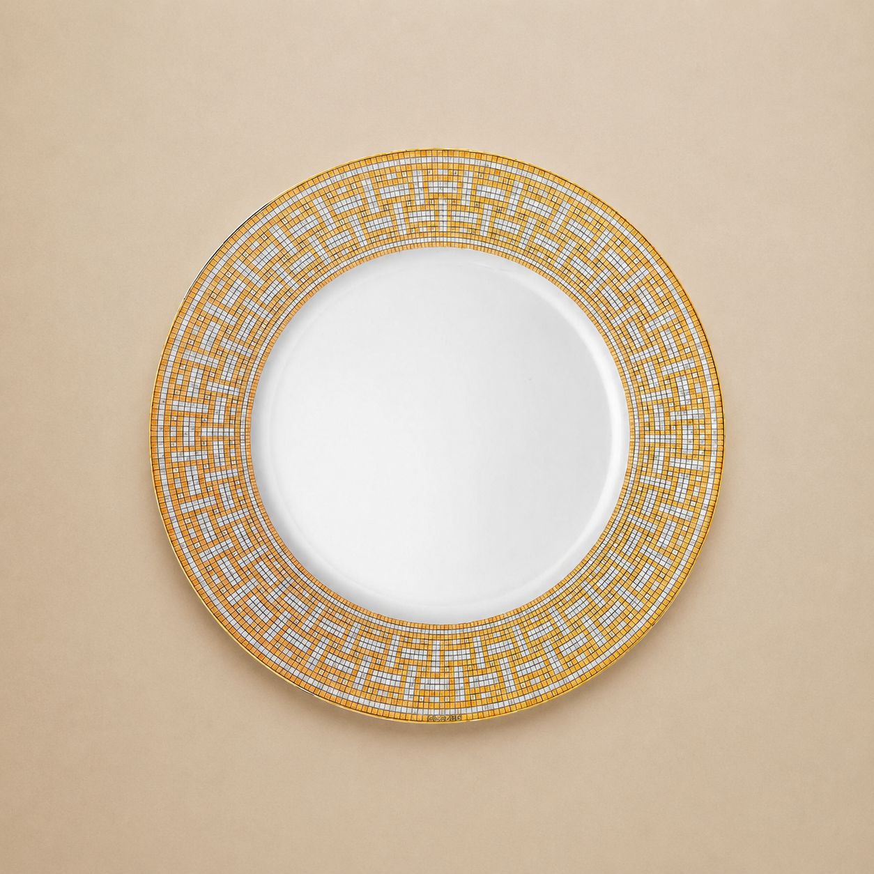PLATO DE FONDO MOSAIQUE AU 24 HERMÈS