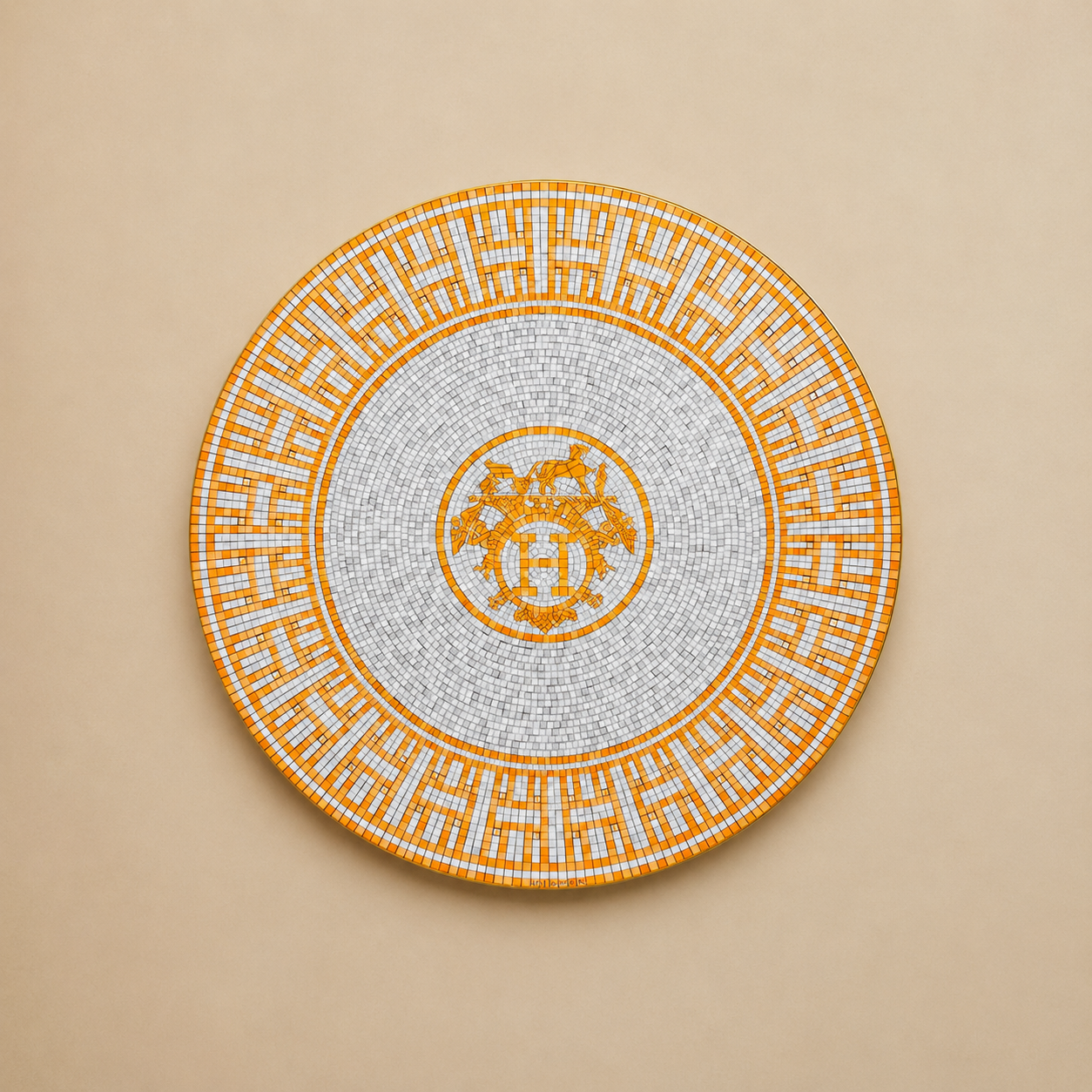 PLATO DE POSTRE MOSAIQUE AU 24 HERMÈS