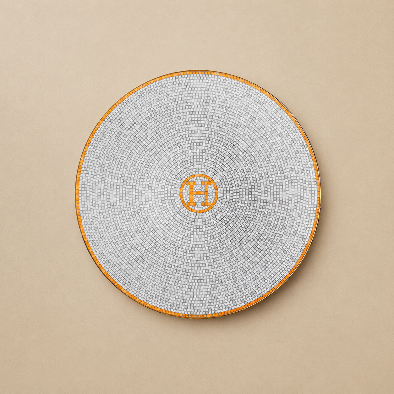 PLATO DE PAN MOSAIQUE AU 24 HERMÈS