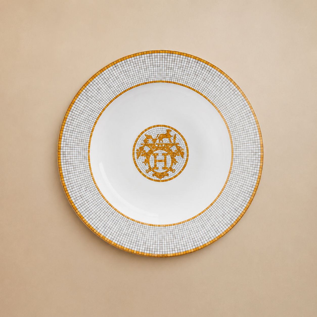 PLATO DE SOPA MOSAIQUE AU 24 HERMÈS