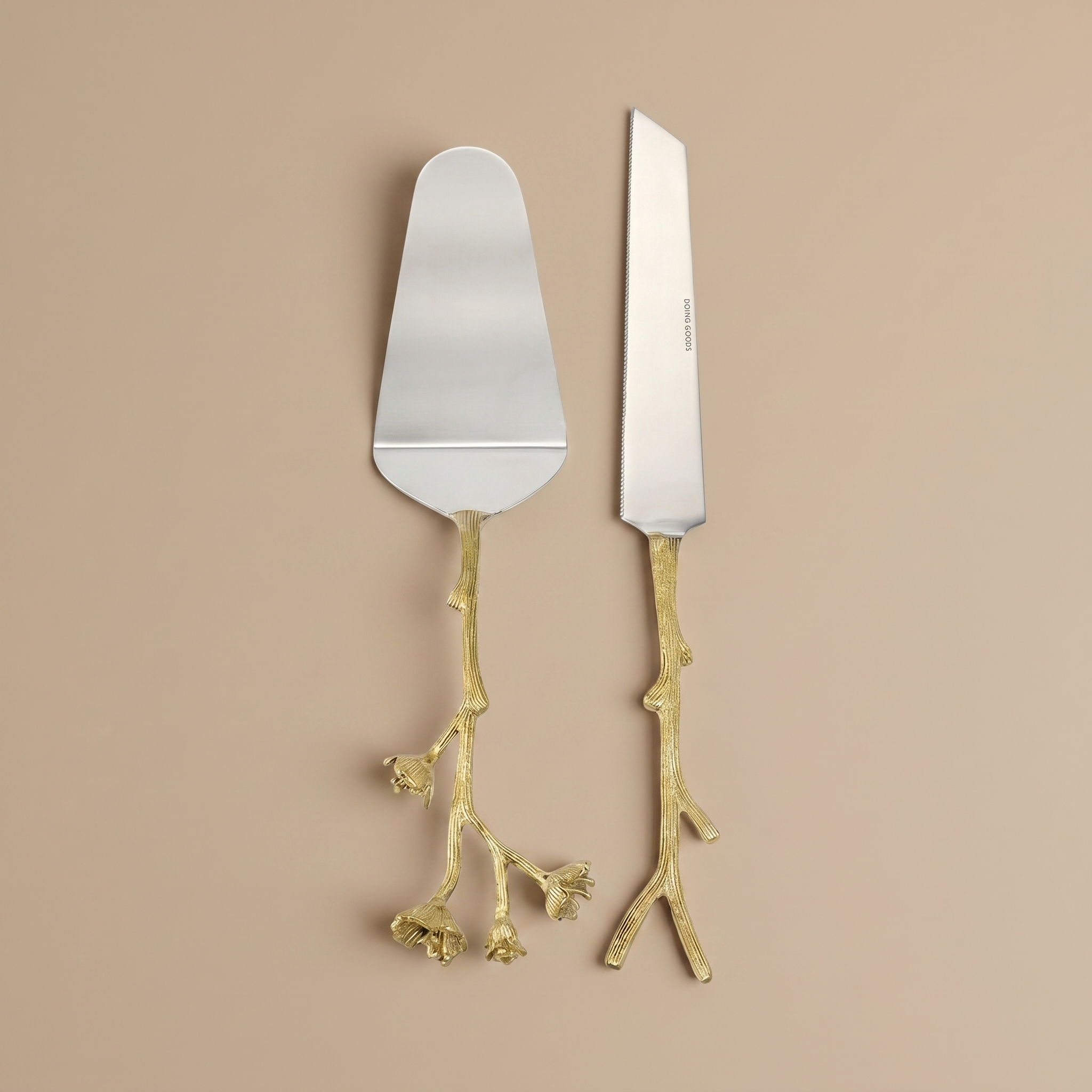 SET DE ESPÁTULA Y CUCHILLO AVA PARA PASTEL