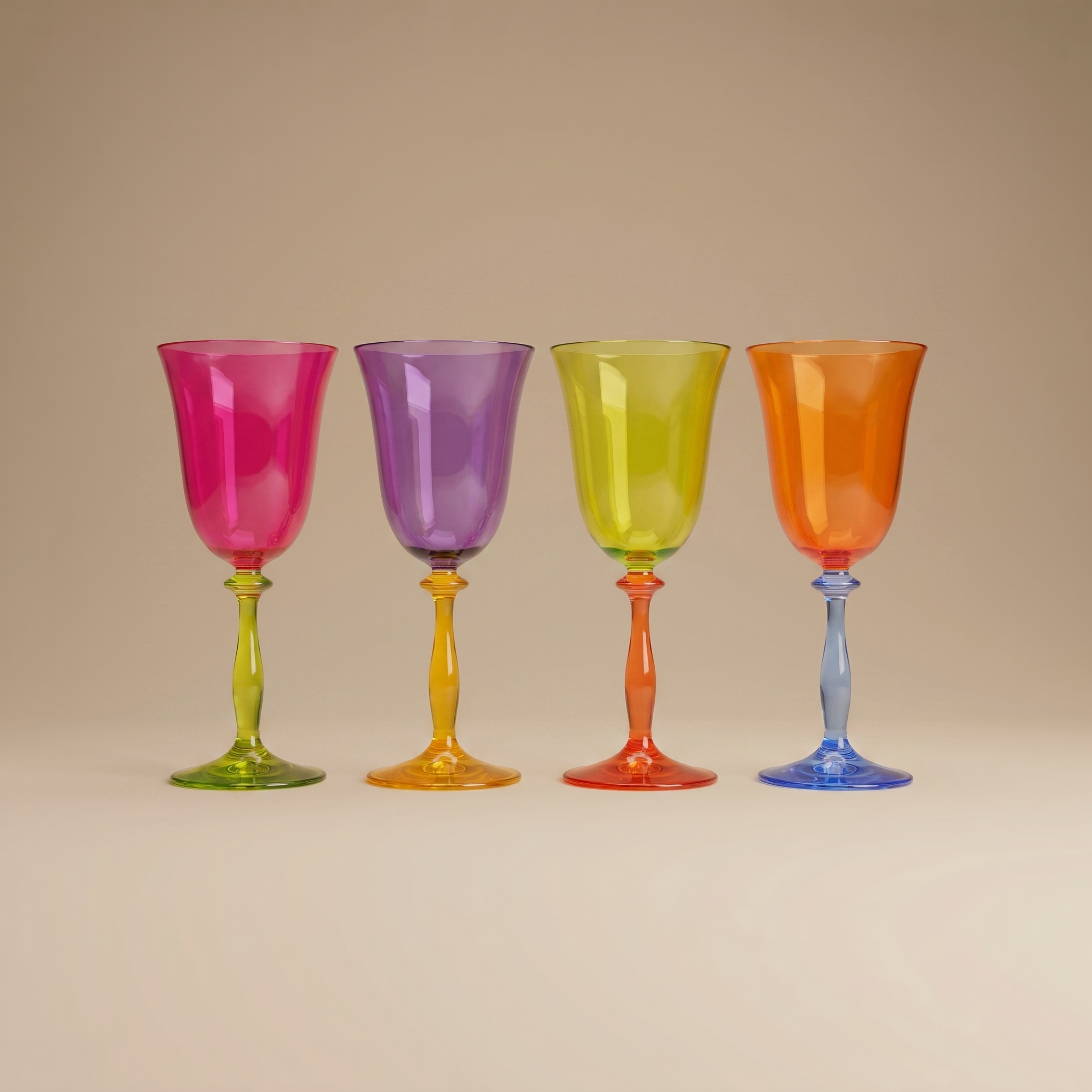 ANNA & NINA - OPTIC WINE GLASS SET OF 4