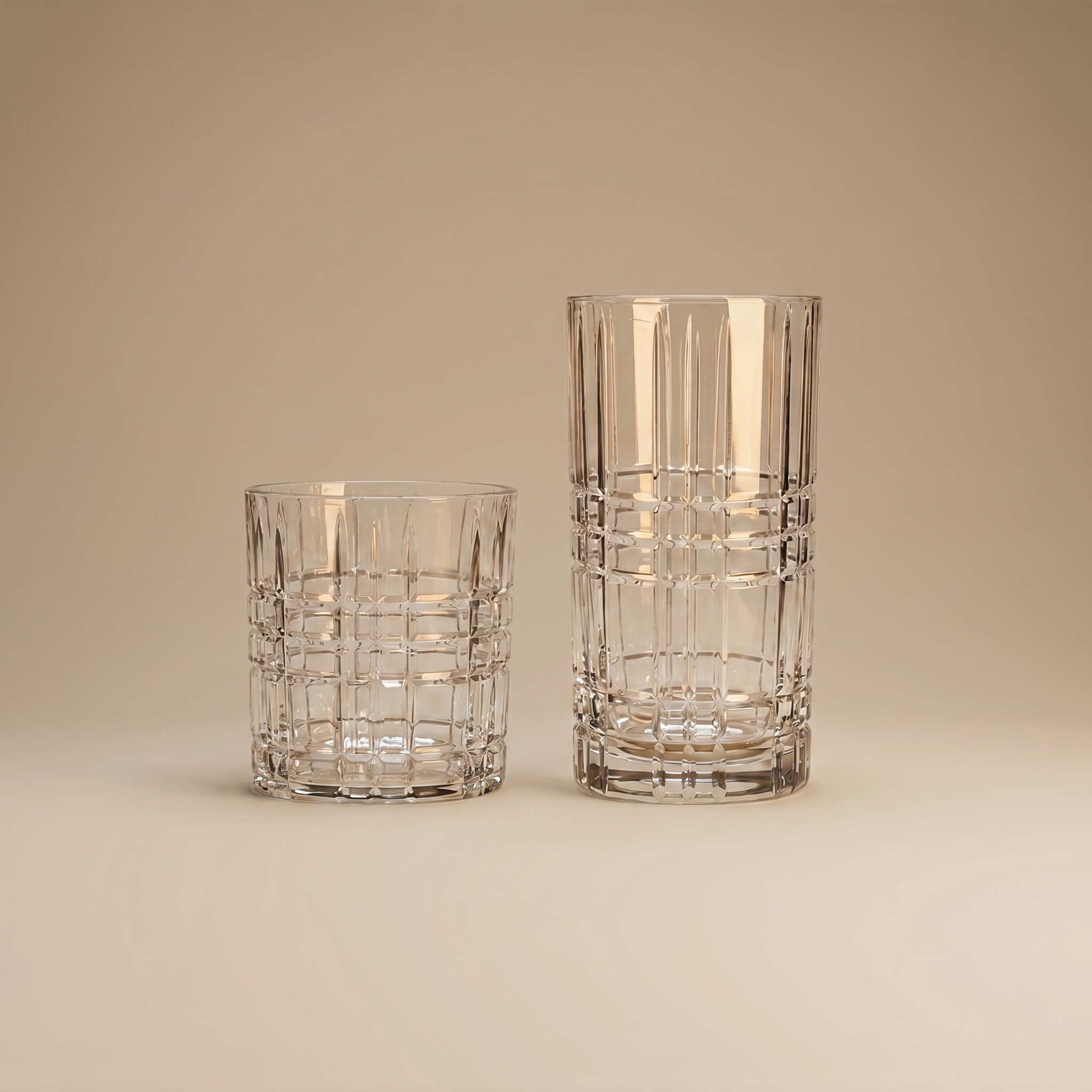 VASOS TUMBLER Y LONG DRINK HIGHLAND SQUARE NACHTMANN (SET DE 12)
