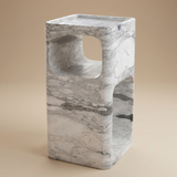 SIDE TABLE ALDER - MÁRMOL BLANCO