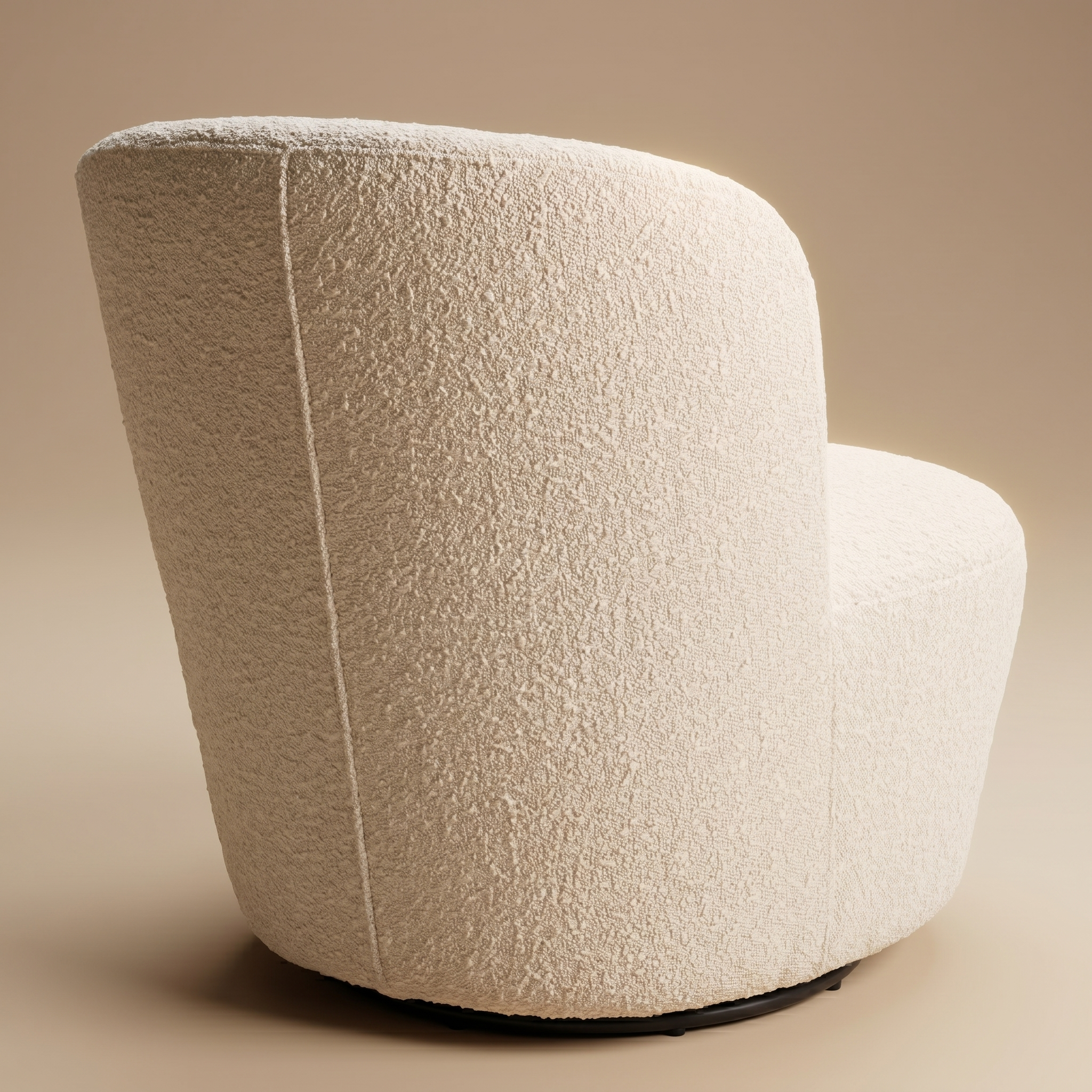 BUTACA GIRATORIA DORIA - BOUCLE CREAM