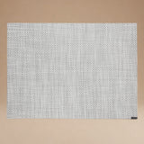 Individual Basketweave White Silver