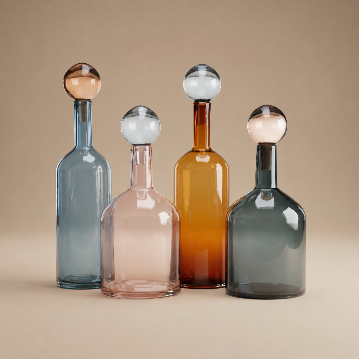 BOTELLAS BUBBLES AND BOTTLES POLSPOTTEN (SET DE 4)