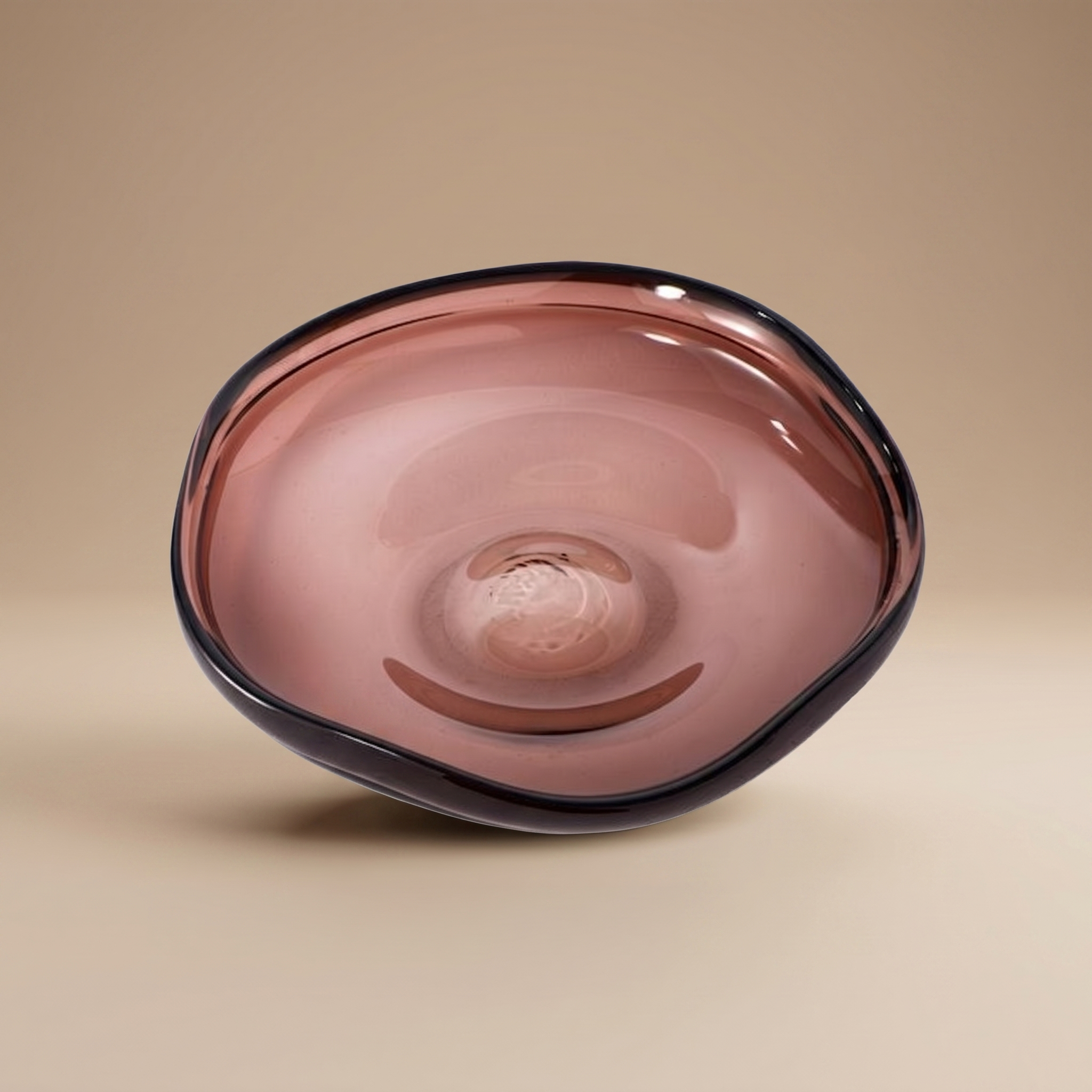 ADORNO EYE PLATE PEQUEÑO MARRÓN  POLSPOTTEN