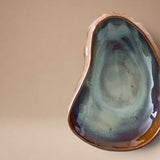 Plato Ostra Degradado Azul