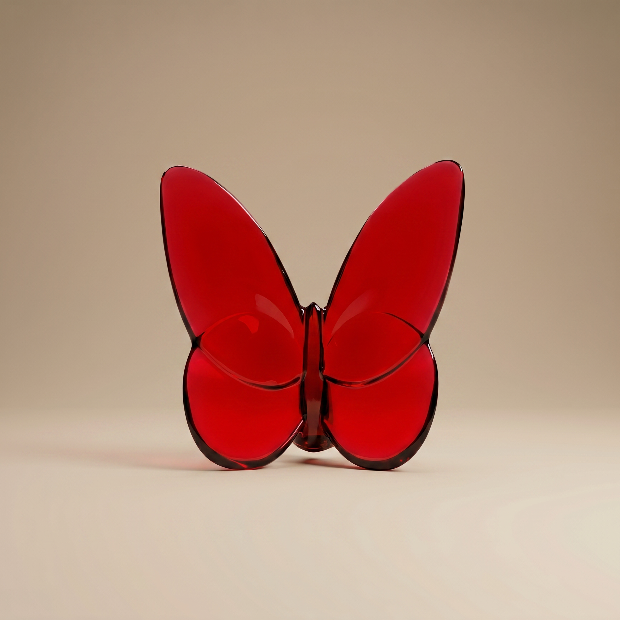 MARIPOSA DE LA SUERTE ROJO BACCARAT
