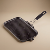 PARRILLA RECTANGULAR NEGRO MATE 36CM LE CREUSET