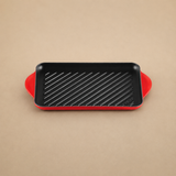 PARRILLA RECTANGULAR TRADITION ROJO 32CM LE CREUSET