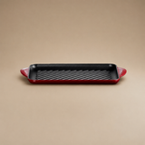 PARRILLA RECTANGULAR TRADITION GRANATE 32CM LE CREUSET