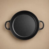 SARTÉN REDONDA CON ASAS DOBLES NEGRO MATE 28CM LE CREUSET