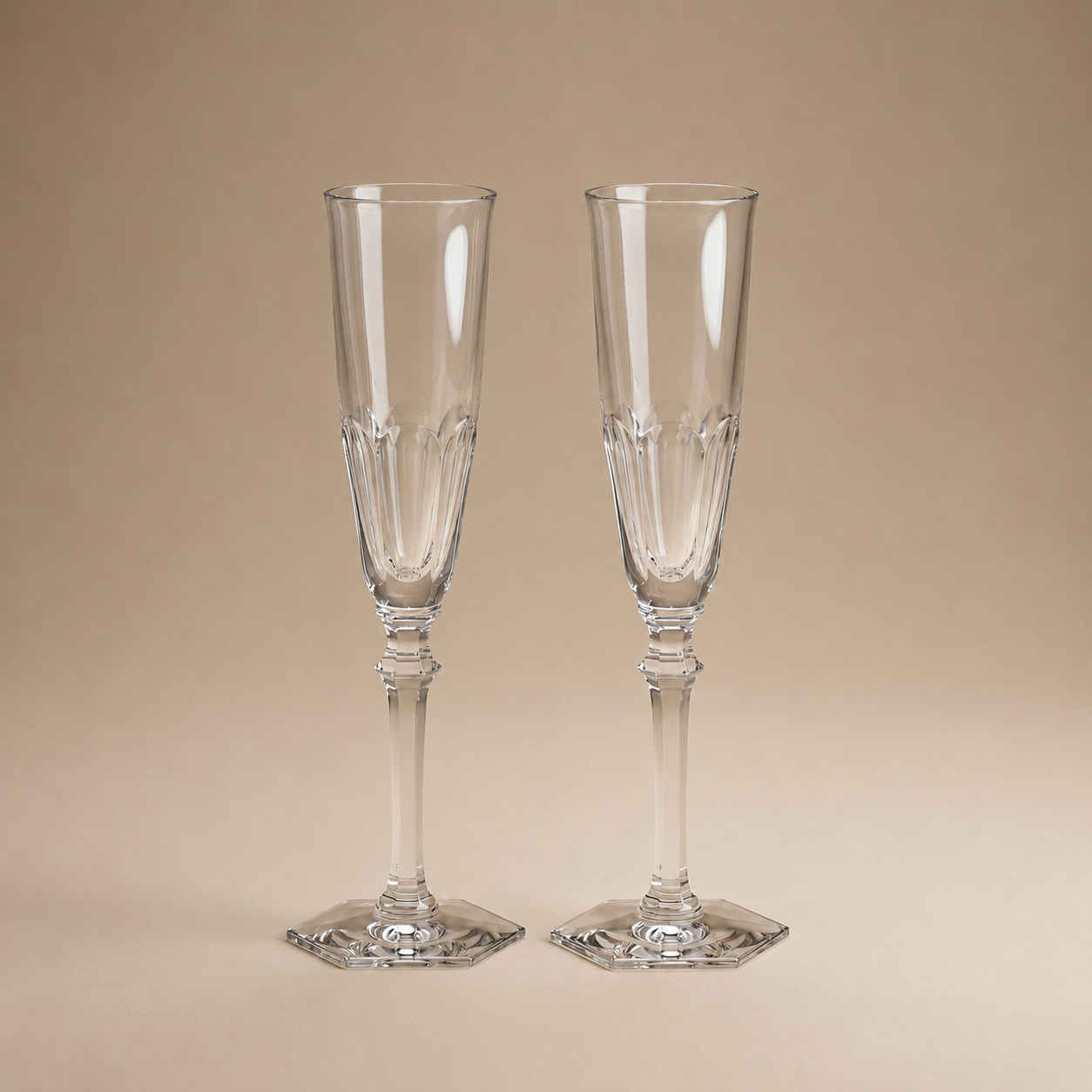 COPAS DE CHAMPAGNE HARCOURT BACCARAT (SET DE 2)