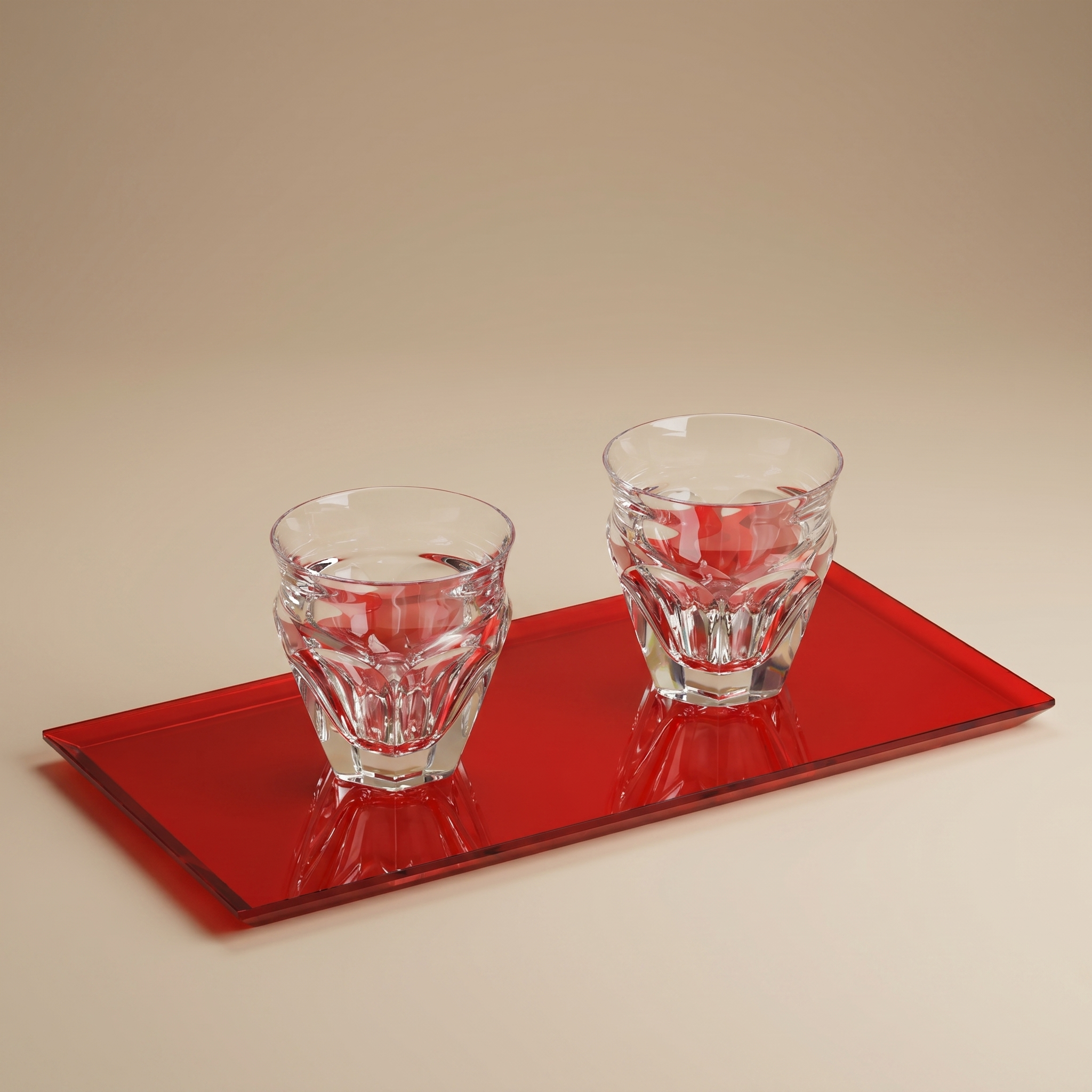 VASOS DE CAFÉ HARCOURT CON BANDEJA (SET DE 3) BACCARAT