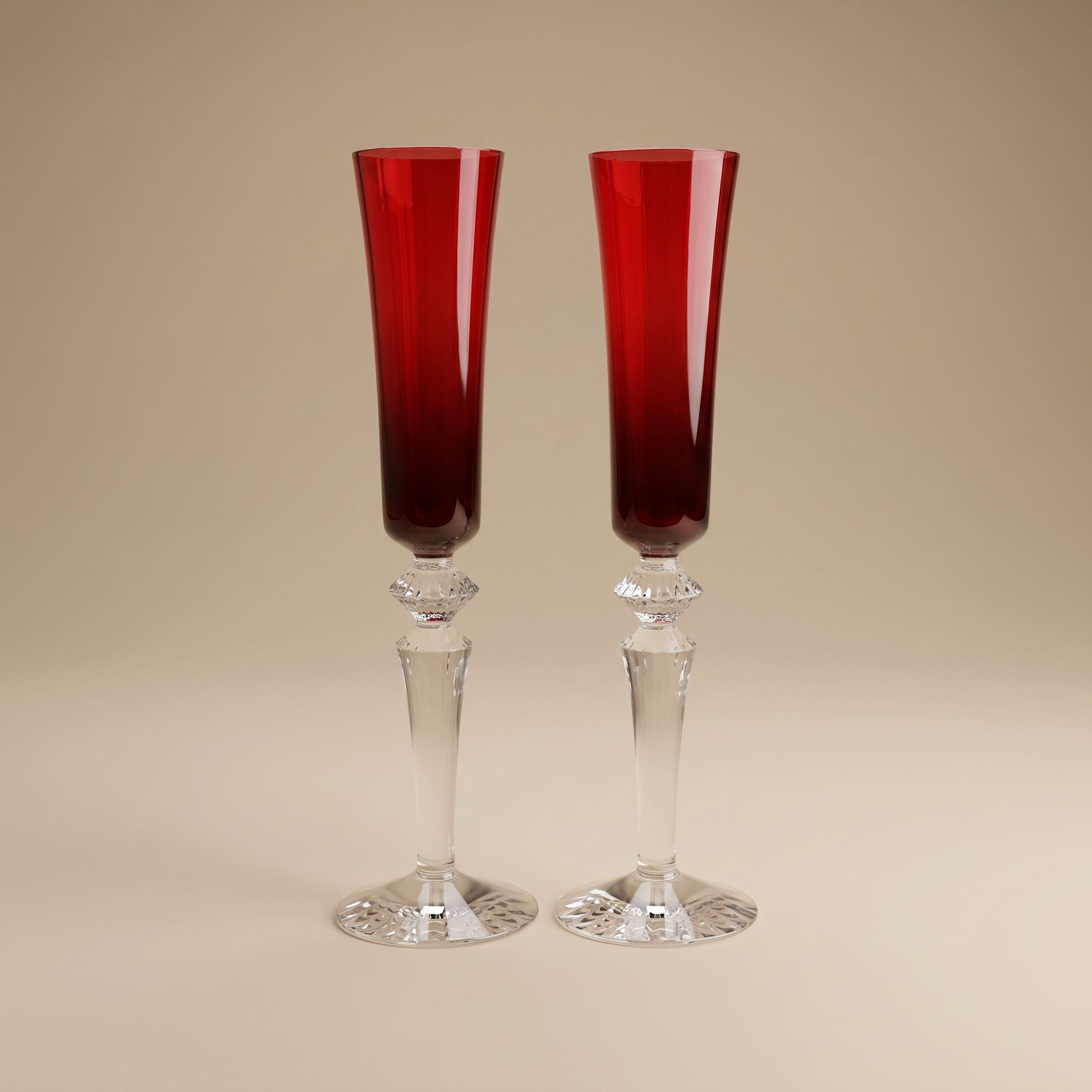 COPAS MILLE NUITS FLUTISSIMO ROJO BACCARAT (SET DE 2)