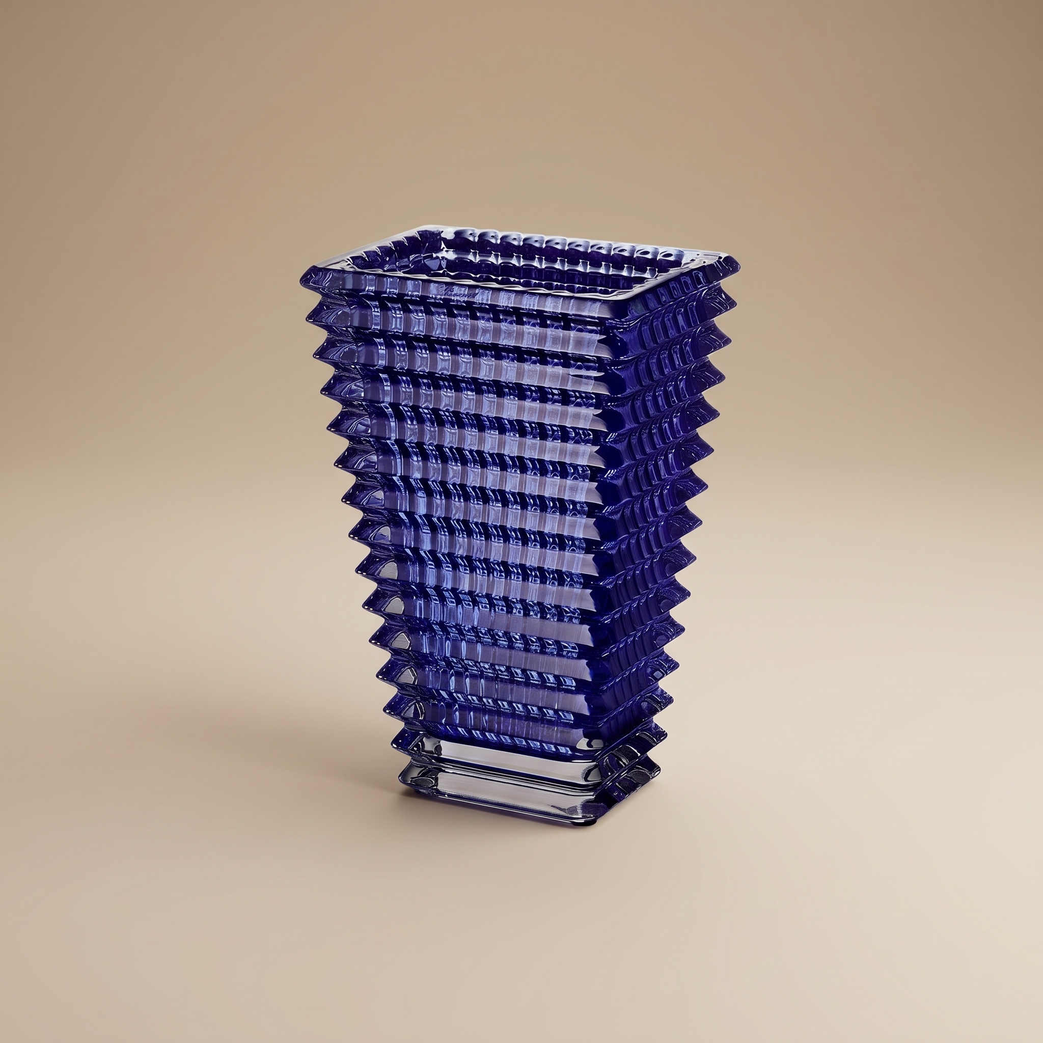 FLORERO RECTANGULAR SMALL EYE AZUL BACCARAT