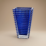 FLORERO RECTANGULAR LARGE EYE AZUL BACCARAT