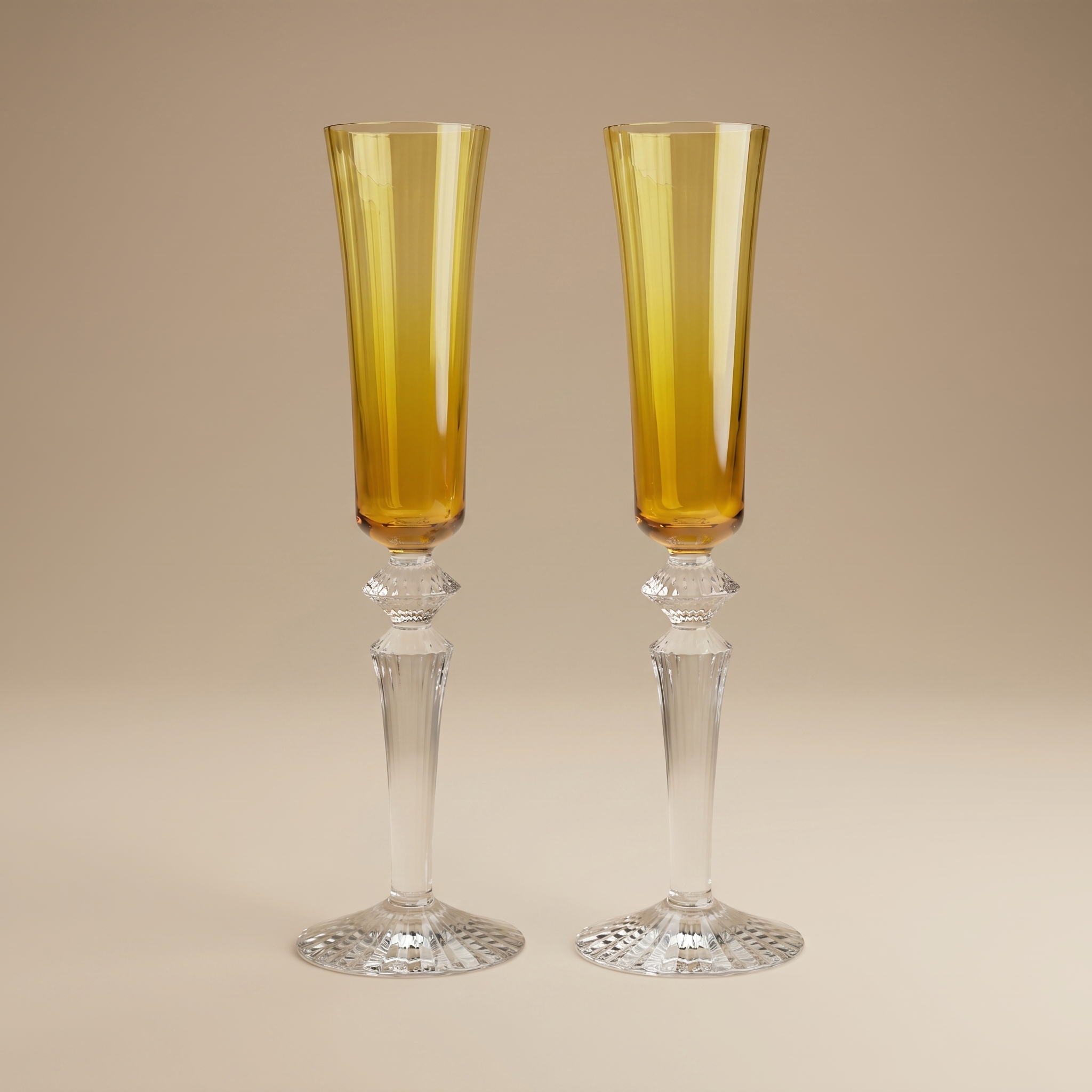 COPAS MILLE NUITS FLUTISSIMO AMBER BACCARAT (SET DE 2)