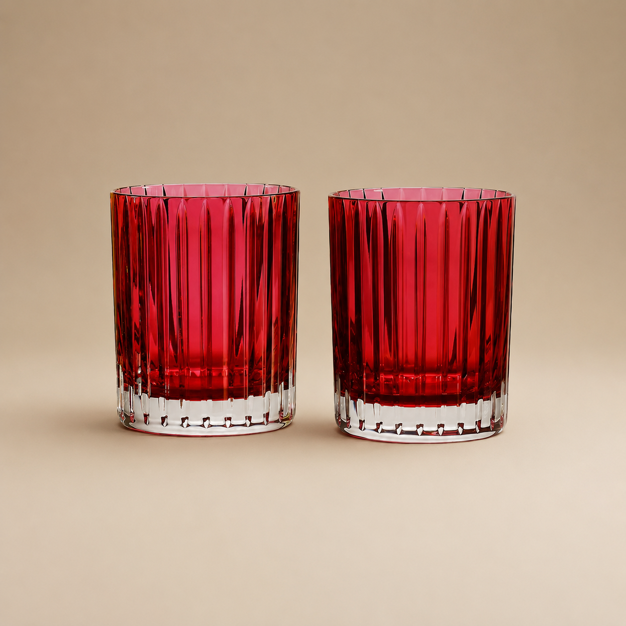 VASOS #2 HARMONIE RED BACCARAT (SET DE 2)