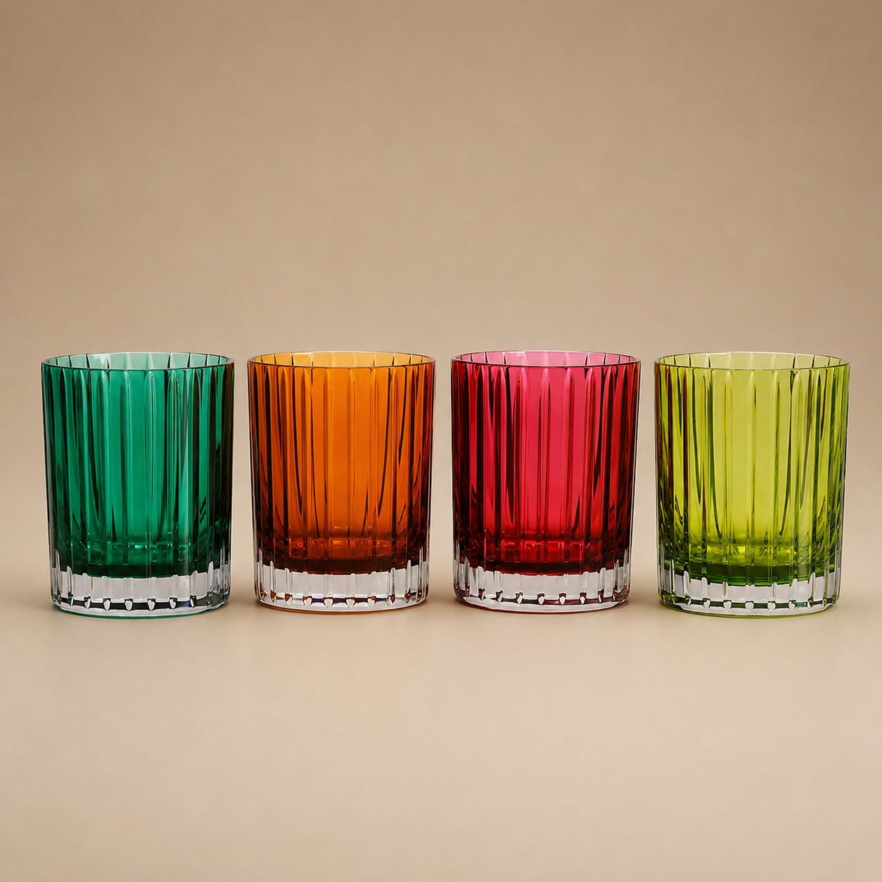 VASOS #2 HARMONIE COLOR MIX BACCARAT (SET DE 4)