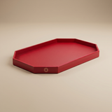 BANDEJA OCTOGONE MEDIUM ROJO BACCARAT