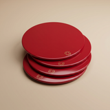 PORTAVASO OCTOGONE ROJO BACCARAT (SET DE 4)