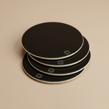 PORTAVASO OCTOGONE NEGRO BACCARAT (SET DE 4)
