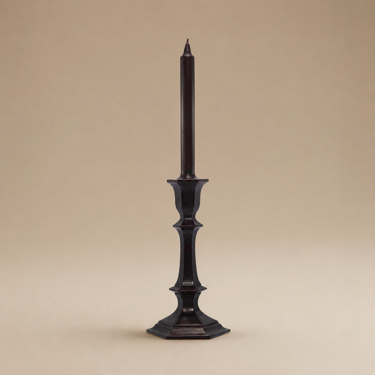 VELA CANDELABRO HARCOURT NEGRO BACCARAT