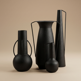 FLOREROS ROMAN NEGRO POLSPOTTEN (SET DE 4)