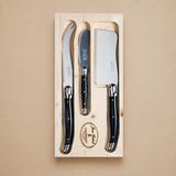 CUCHILLOS PARA QUESO LAGUIOLE JEAN DUBOST (SET DE 3)