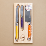 CUCHILLOS PARA QUESO LAGUIOLE JEAN DUBOST (SET DE 3)