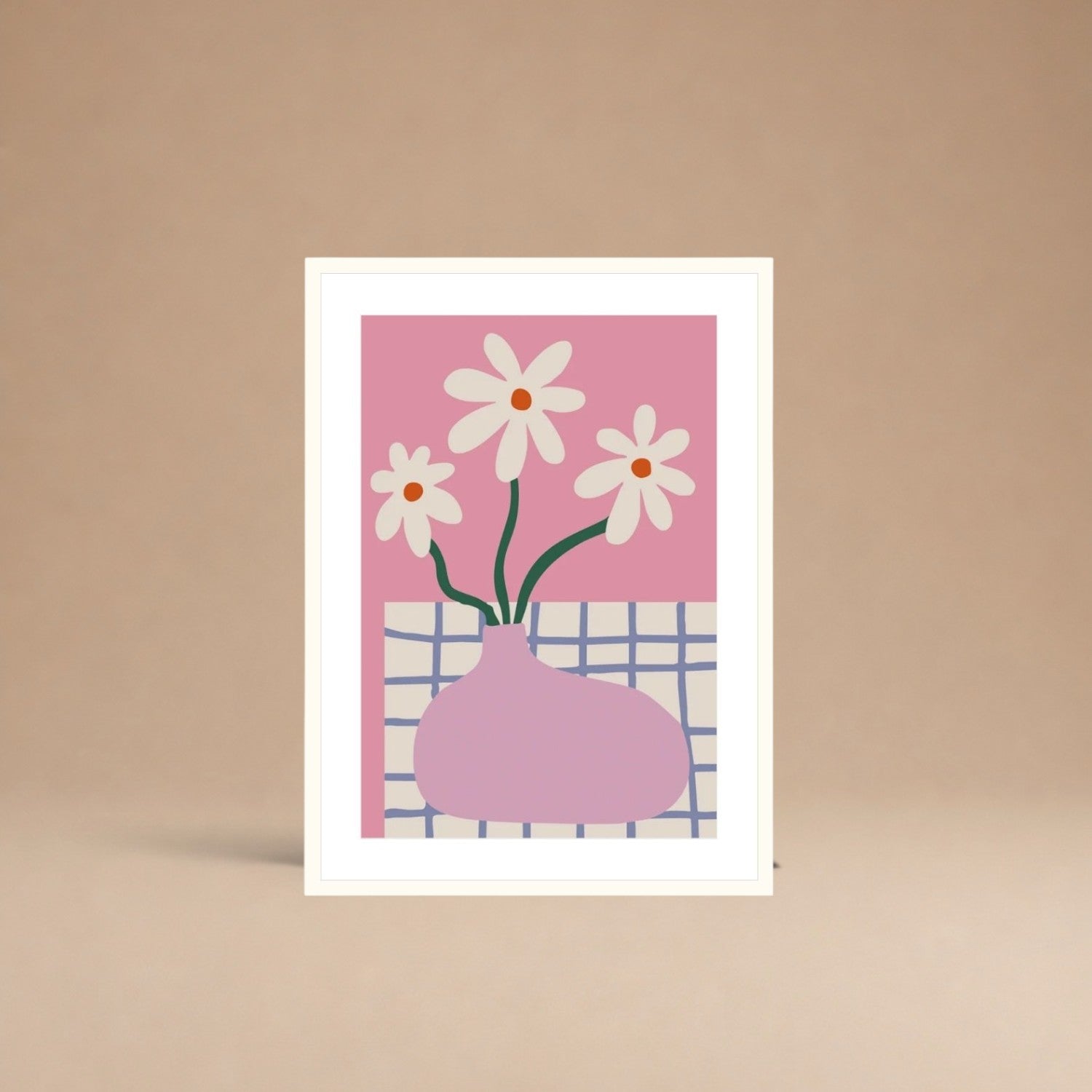 Cuadro Flores Retro
