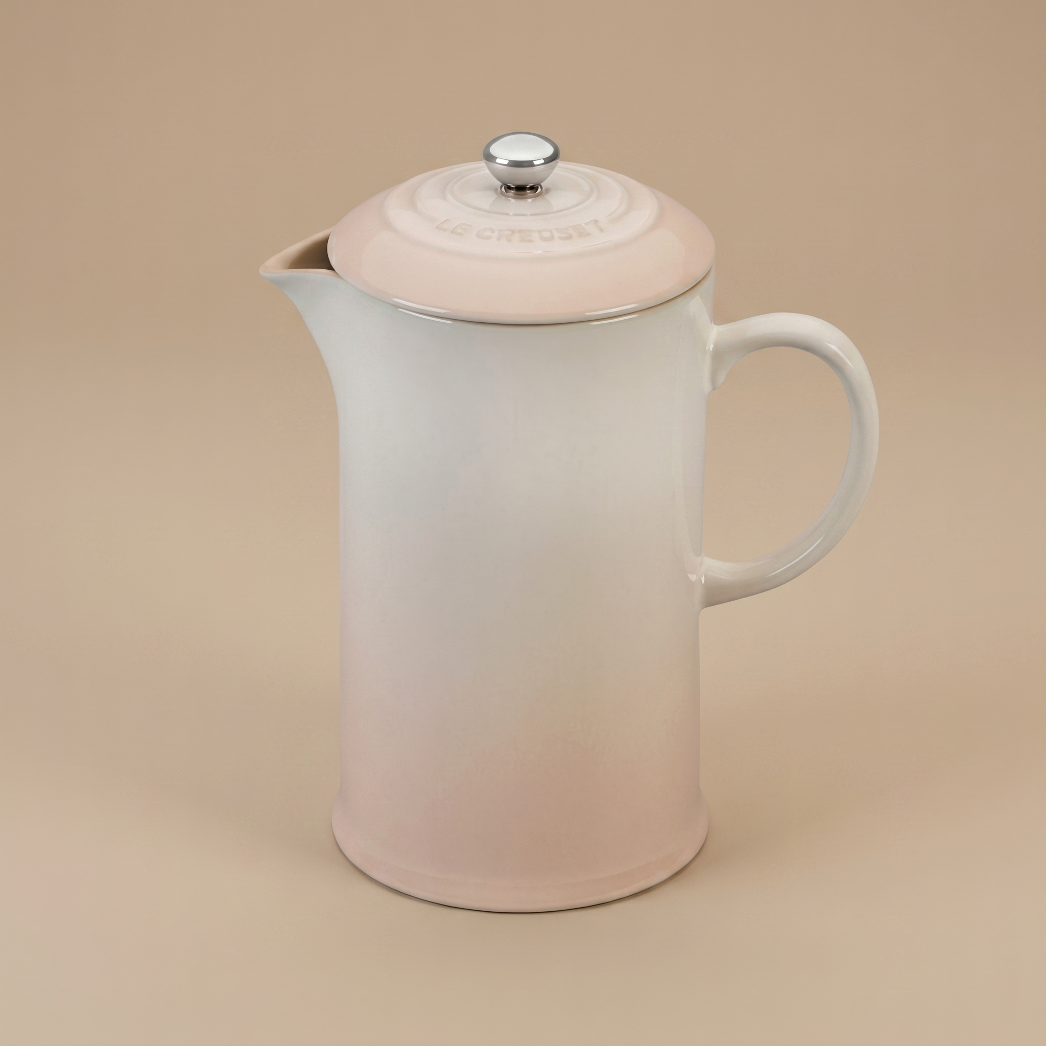CAFETERA FRENCH PRESS MERINGUE 1L LE CREUSET