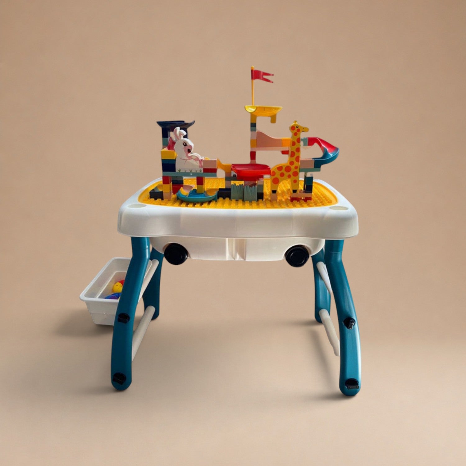 Mesa Didáctica con Bloques Tipo Lego