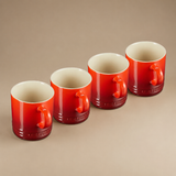 MUG ROJO LE CREUSET (SET DE 4)