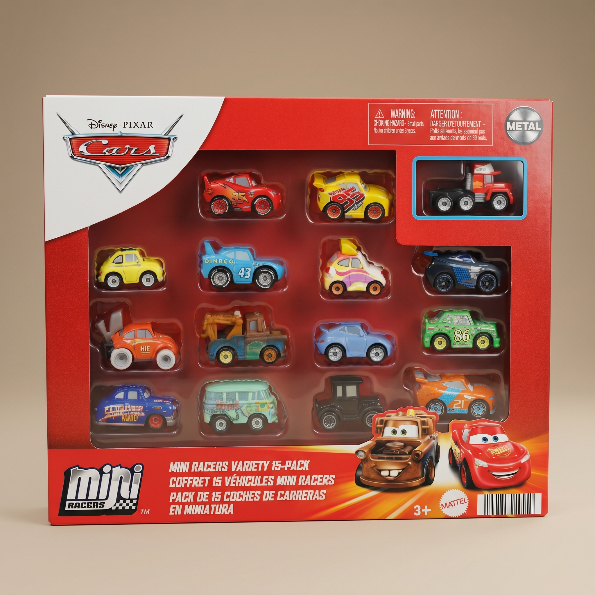 DISNEY PIXAR CARS MINI CARRITOS