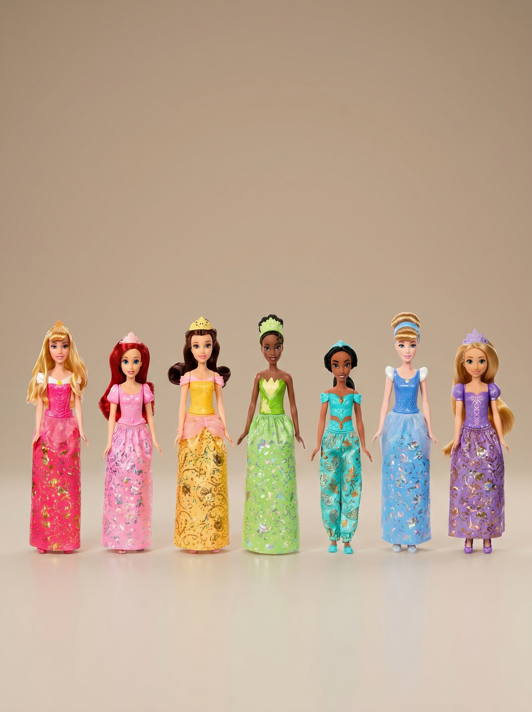 DISNEY PRINCESS FASHION DOLL 7PK WITH ACCESSORIES