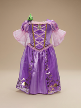 DISNEY PRINCESS RAPUNZEL MAJESTIC DRESS WITH SHOULDER BUDDY