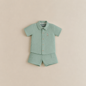 CONJUNTO CAMISA Y SHORT JIRAFA (CORRUGADO)