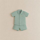 CONJUNTO CAMISA Y SHORT JIRAFA (CORRUGADO)