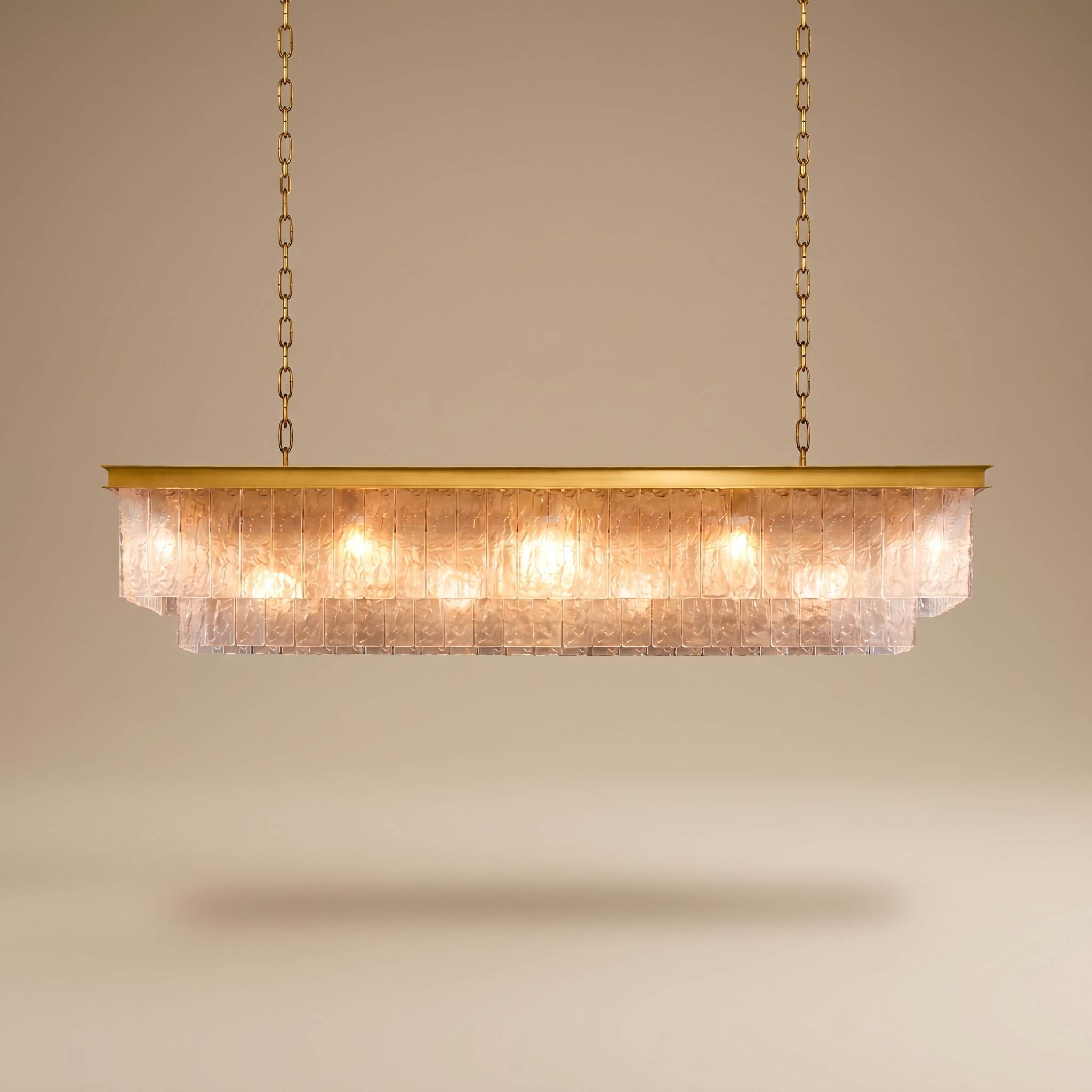 CHANDELIER BARCK REC 125CM