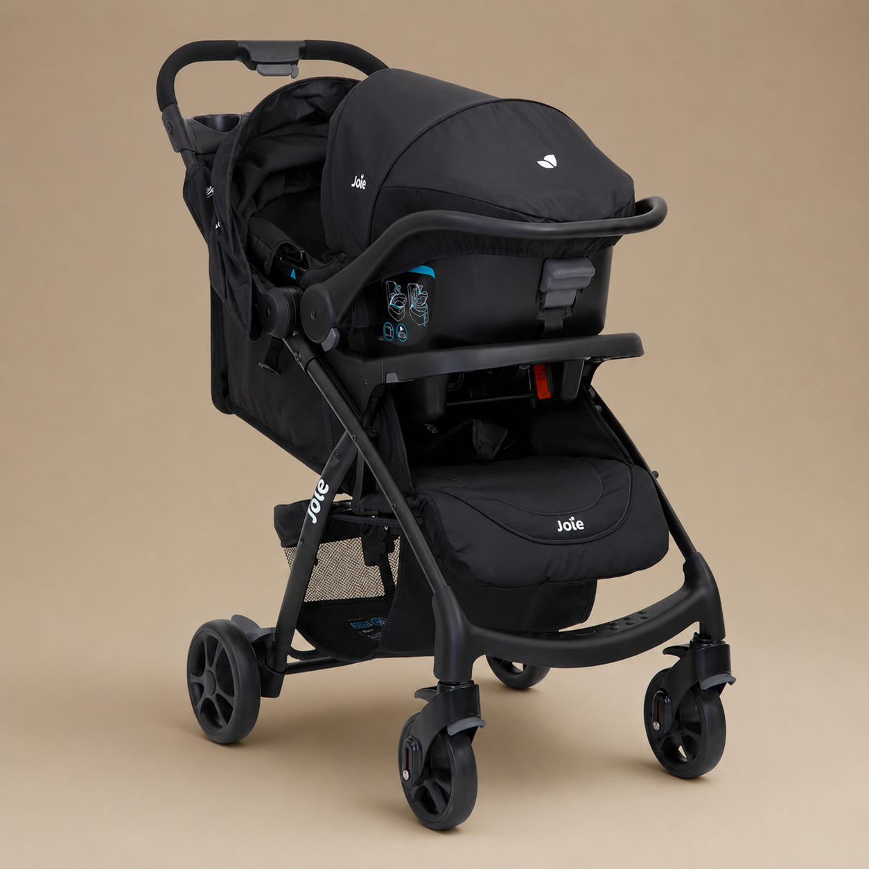 COCHE PARA BEBÉ TRAVEL SYSTEM JOIE MUZE LX & BASE COAL JUVA