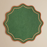 BITOSSI – SET 2 ROUND PLACEMAT – SCALLOP GREEN/ORANGE/PINK