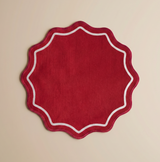 BITOSSI – SET 2 ROUND PLACEMAT – SCALLOP RED/BORDEAUX/PINK