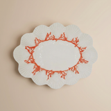 LES OTTOMANS – SAINT JACQUE CERAMIC PLATTER CORAL