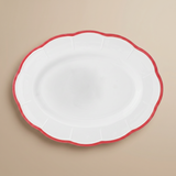 BITOSSI – OVAL PLATTER – RED RIM