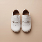 ZAPATO BEBOS SIN SUELA CON COSTURA BLANCO